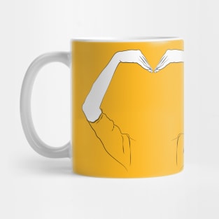 Hand Heart Mug